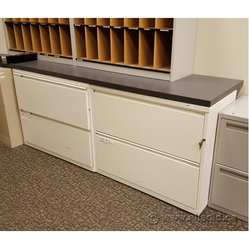Meridian White 36" 2 Drawer Lateral File Locking Allsold.ca